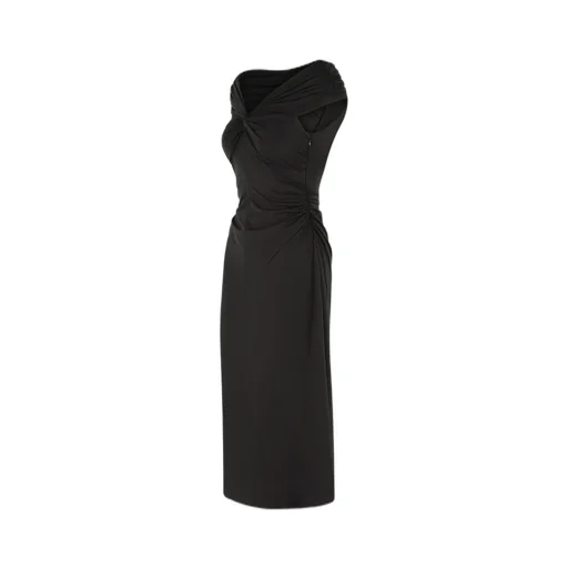Michael Michael Kors Stretch Off-The-Shoulder Midi Dress