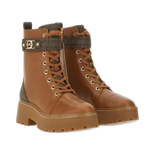 Michael Michael Kors Logo Plaque Ankle Boots