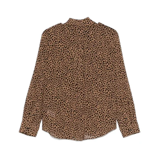 Michael Michael Kors Leopard Printed Button-Up Shirt