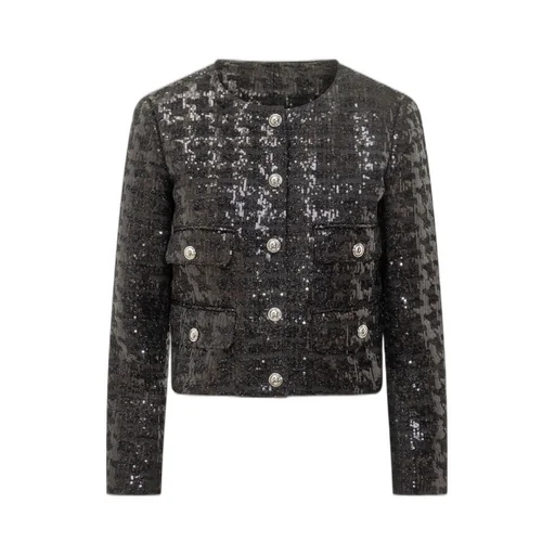 Michael Michael Kors Sequined Tweed Cropped Jacket