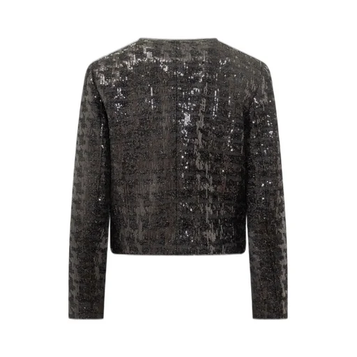 Michael Michael Kors Sequined Tweed Cropped Jacket
