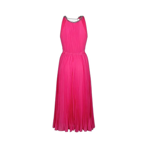 Michael Michael Kors Cut-Out Sleeveless Pleated Midi Dress