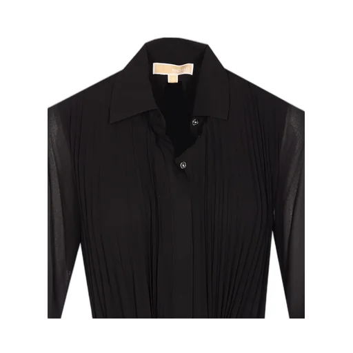 Michael Michael Kors Pleated Georgette Shirt Dress