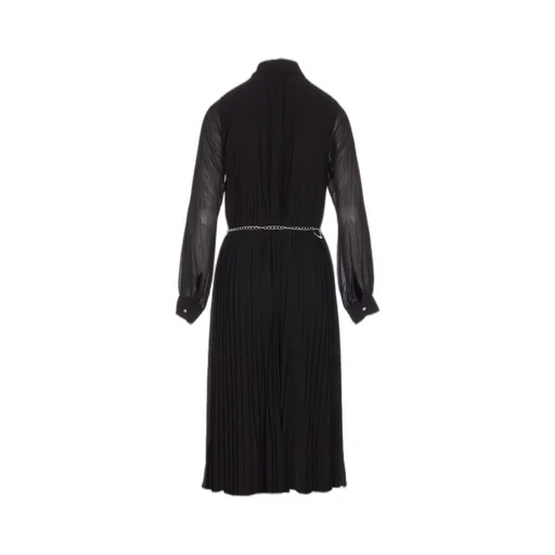Michael Michael Kors Pleated Georgette Shirt Dress