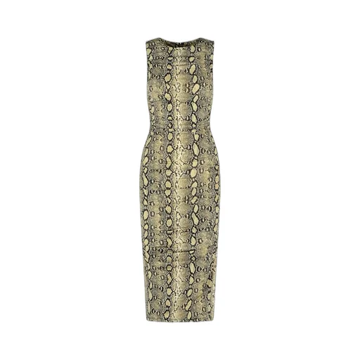 Michael Michael Kors Print Stretch Jersey Racerback Dress