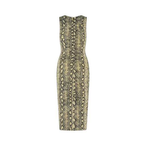 Michael Michael Kors Print Stretch Jersey Racerback Dress