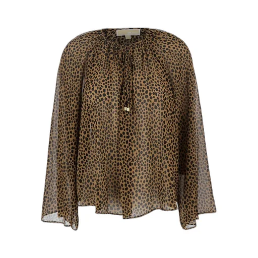 Michael Michael Kors All-Over Leopard Printed Crewneck Top