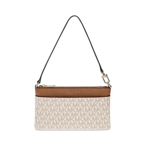 Michael Michael Kors Jet Set Medium Signature Logo Wristlet Clutch Bag