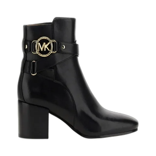 Michael Michael Kors Logo Plaque Ankle Boots