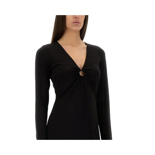 Michael Michael Kors Stretched Matte Jersey Keyhole Dress