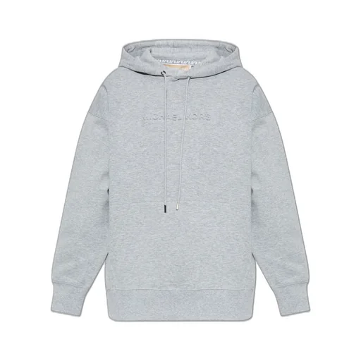 Michael Michael Kors Logo Embossed Drawstring Hoodie