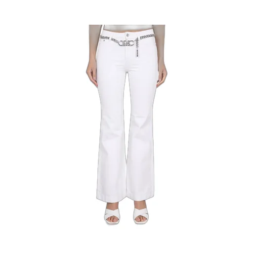 Michael Michael Kors Low-Rise Chain-Linked Flared Trousers