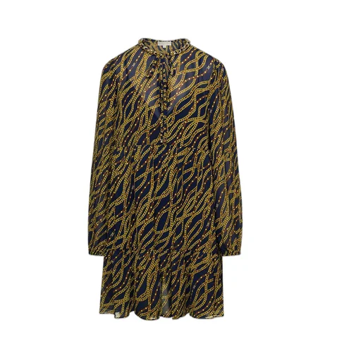 Michael Michael Kors V-Neck Long-Sleeved Mini Dress