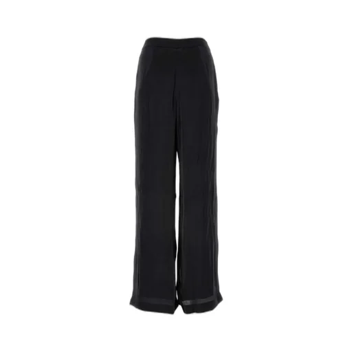 Michael Michael Kors Metallic Crinkled Wide-Leg Trousers
