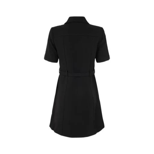 Michael Michael Kors Stretch Creped Belted Utility Dress