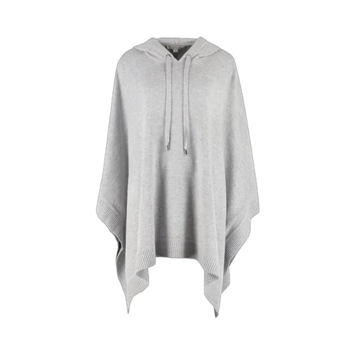 Michael Michael Kors Fine Knit Drawstring Hooded Cape