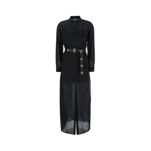 Michael Michael Kors Belted Long-Sleeved Dress