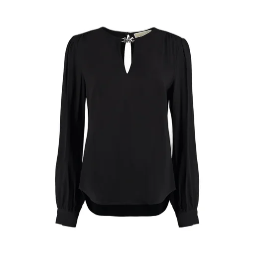 Michael Michael Kors Puff-Sleeved V-Neck Blouse