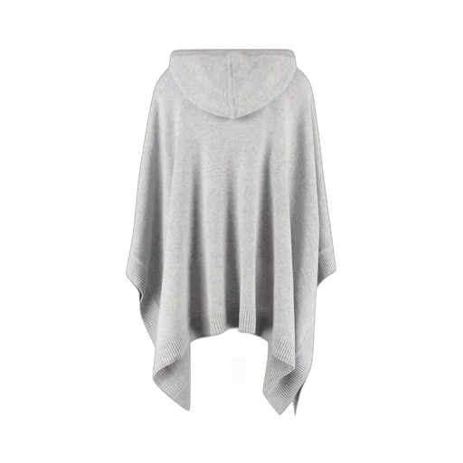 Michael Michael Kors Fine Knit Drawstring Hooded Cape