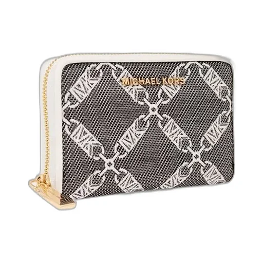 Michael Michael Kors Monogram Pattern Zipped Wallet