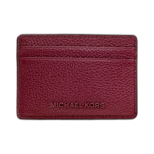 Michael Michael Kors Jet Set Pebbled Leather Card Case