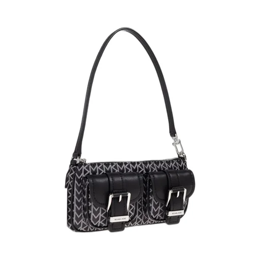 Michael Michael Kors Zoe Small Logo Jacquard Shoulder Bag