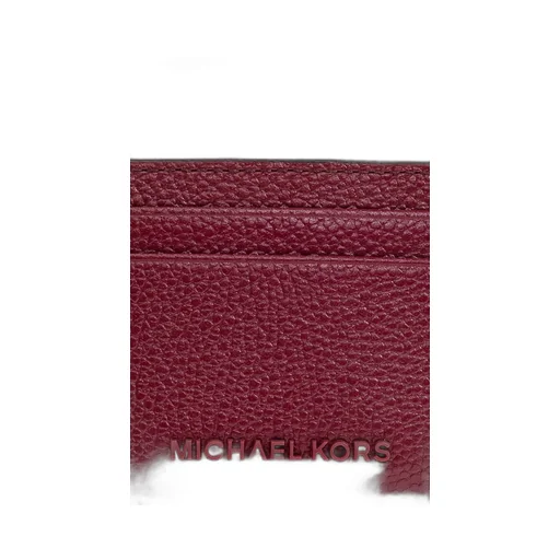 Michael Michael Kors Jet Set Pebbled Leather Card Case