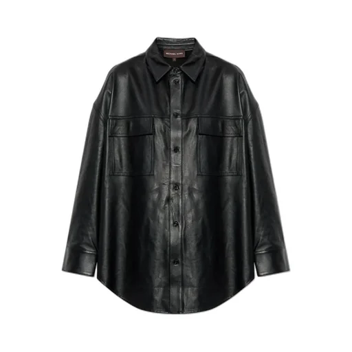Michael Michael Kors Buttoned Long-Sleeved Oversized Jacket