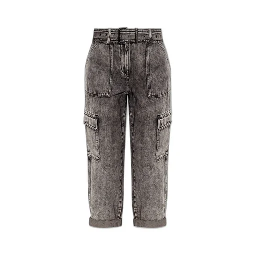 Michael Michael Kors Belted Straight Leg Jeans