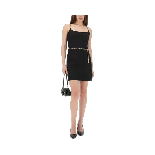 Michael Michael Kors Chain Strap Belted Bustier Mini Dress