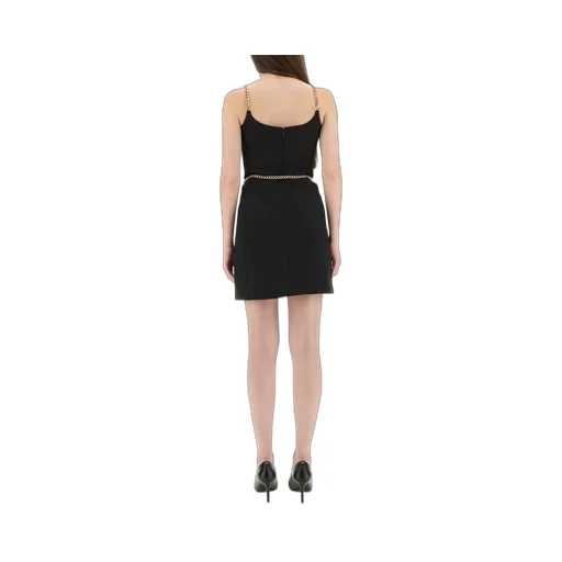 Michael Michael Kors Chain Strap Belted Bustier Mini Dress