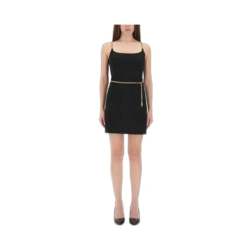 Michael Michael Kors Chain Strap Belted Bustier Mini Dress