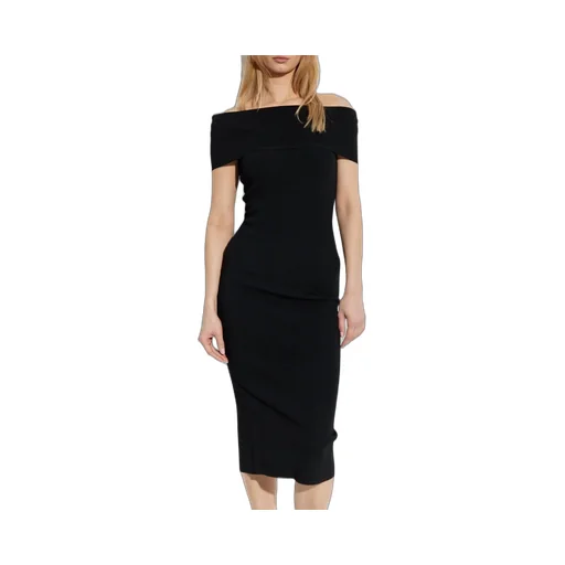Michael Michael Kors Stretch Knit Over-The-Shoulder Dress