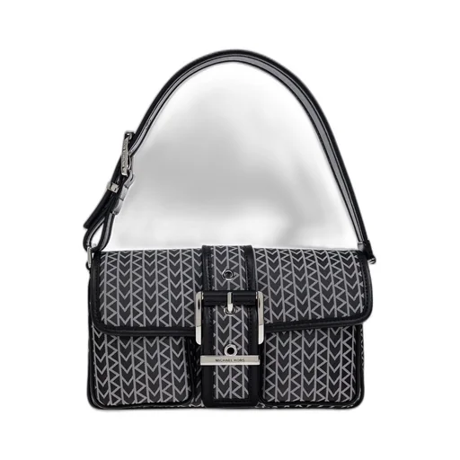 Michael Michael Kors Logo Jacquard Colby Medium Shoulder Bag