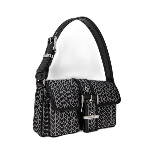 Michael Michael Kors Logo Jacquard Colby Medium Shoulder Bag
