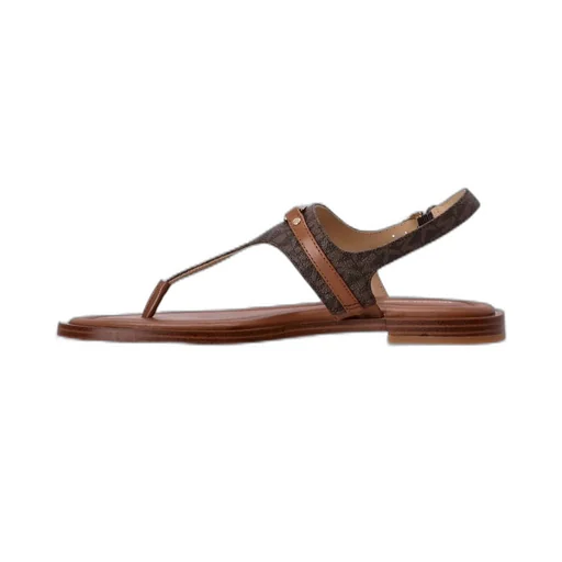 Michael Michael Kors Mandy Signature Logo T-Strap Sandals