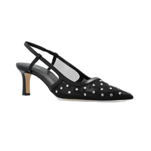 Michael Michael Kors Alora Embellished Mesh Slingback Pumps