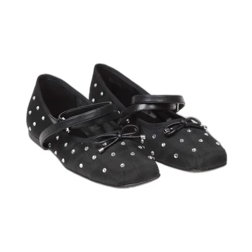 Michael Michael Kors Collette Embellished Mesh Ballet Flats