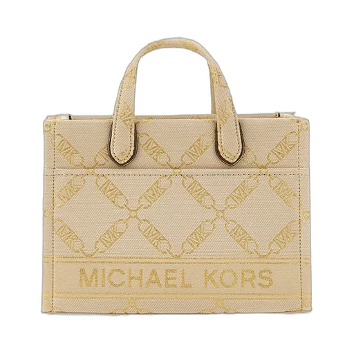 Michael Michael Kors Gigi Small Metallic Empire Logo Jacquard Messenger Bag