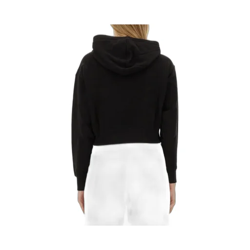 Michael Michael Kors Empire Logo Drawstring Cropped Hoodie