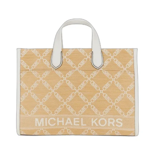 Michael Michael Kors Gigi Large Empire Logo Jacquard Tote Bag
