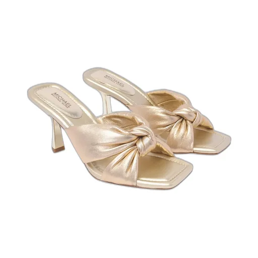 Michael Michael Kors Elena Metallic Heeled Sandals