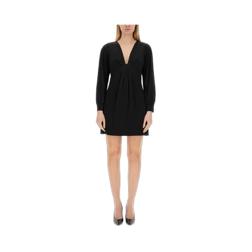 Michael Michael Kors V-Neck Long-Sleeved Dress