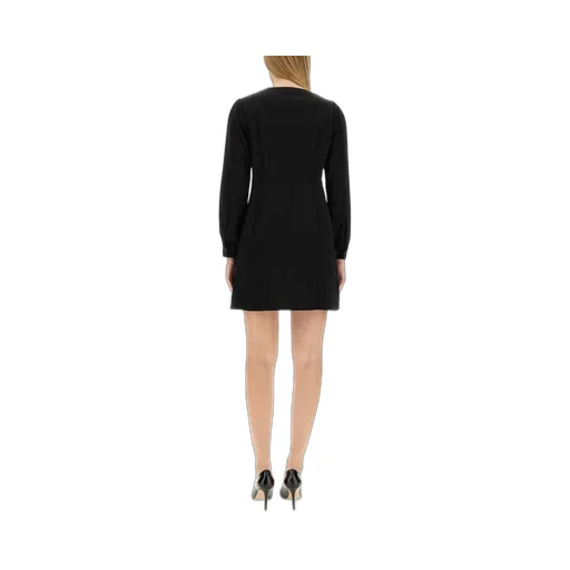 Michael Michael Kors V-Neck Long-Sleeved Dress