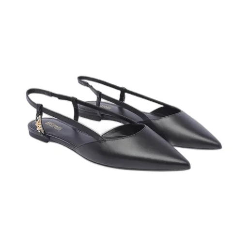 Michael Michael Kors Logo Plaque Pointed-Toe Flat Shoes