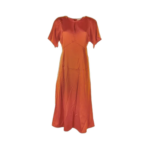Michael Michael Kors Short-Sleeved Zipped Midi Dress