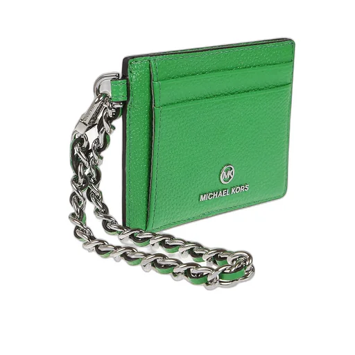 Michael Michael Kors Logo Plaque Chained Small Cardholder