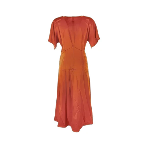 Michael Michael Kors Short-Sleeved Zipped Midi Dress