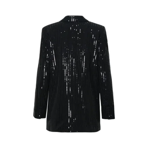 Michael Michael Kors Pinstripe Sequined Crepe Boyfriend Blazer