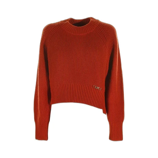 Michael Michael Kors Logo Plaque Cropped Sweater